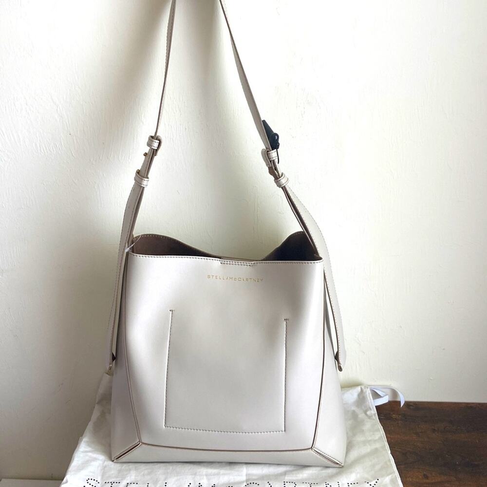 MSRP$1090 Stella McCartney Medium Hobo Bag Grey Shoulder Bag Unisex